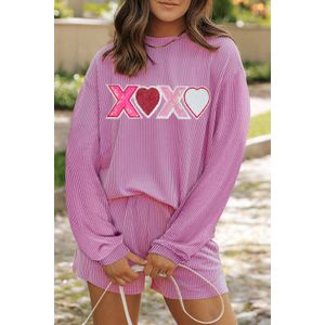 Xoxo Hart Applicatie Pyjama Set