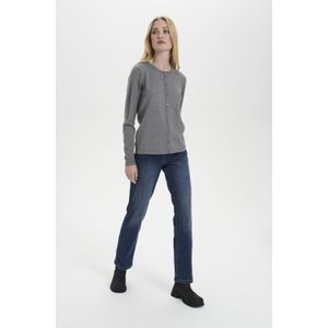 Saint Tropez - Mila - Cardigan - Mist Grey Melange - 80% Viscose, 20% Polyamide