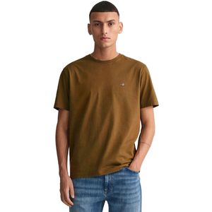 Gant - Heren T-shirts - Bruin - Regular Fit