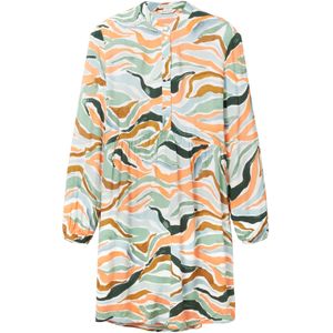 Tom Tailor - Jurk - Knielengte - V-hals - Korte Mouwen