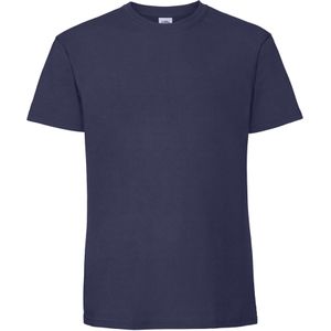 Fruit of the Loom Heren Iconic Premium Ringspun Katoen T-Shirt (Marineblauw)