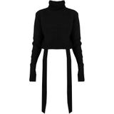 La Haine Inside Us - Coltrui - Zwart - Casual Wolblend Golftrui