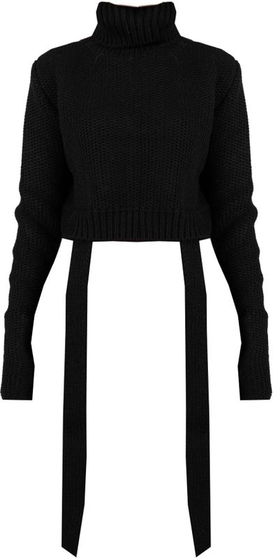 La Haine Inside Us - Coltrui - Zwart - Casual Wolblend Golftrui