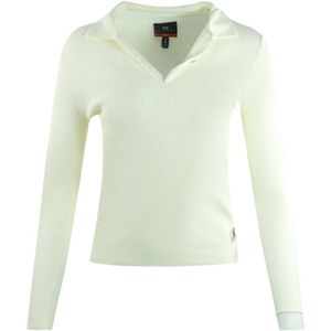 Parajumpers Caris Purity Long Sleeved White Polo Shirt
