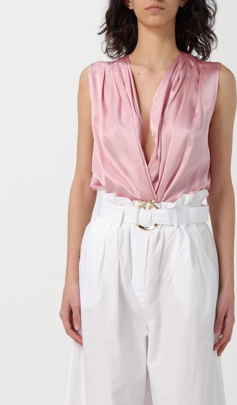 Zijden V-hals Mouwloze Blouse