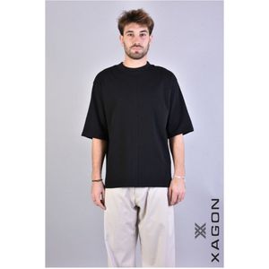 Xagon Man T-shirt Oversize Heren Zwart - Maat L