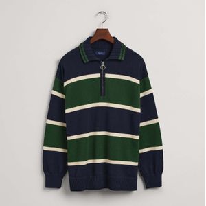 Gant - Knitted Heavy Rugger Sweatshirt - Blauw