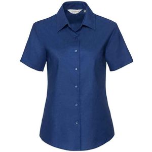 Russell Collection Dames/Dames Oxford Overhemd Met Korte Mouwen (Helder Koningsblauw)