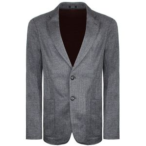 Emporio Armani - Exclusief - Blazer - Grijs - Bedrukte Stof
