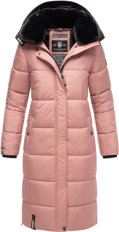 MARIKOO Wintermantel  pastellila / zwart