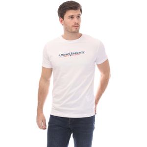 Diesel Heren T Diegor Slim T-Shirt (Wit)