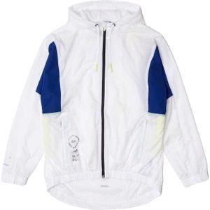 Lacoste Heren Kleurblok Winddichte Jas (Wit)