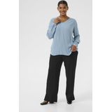KAFFE CURVE Blouse 'KCAmi'  lichtblauw