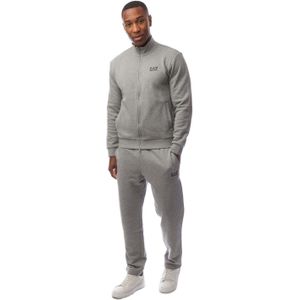 Heren Emporio Armani EA7 Trainingspak met volledige rits in grijs