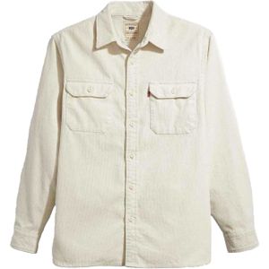 Levis Heren Jackson Werker Corduroy Overhemd (Wit)