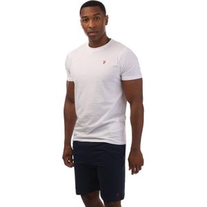 Farah Heren Balpine Loungewear Set (Wit, Marine)