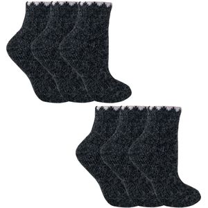 6 Paar Dames Korte Alpaca Wol Vochtregulerende Sokken