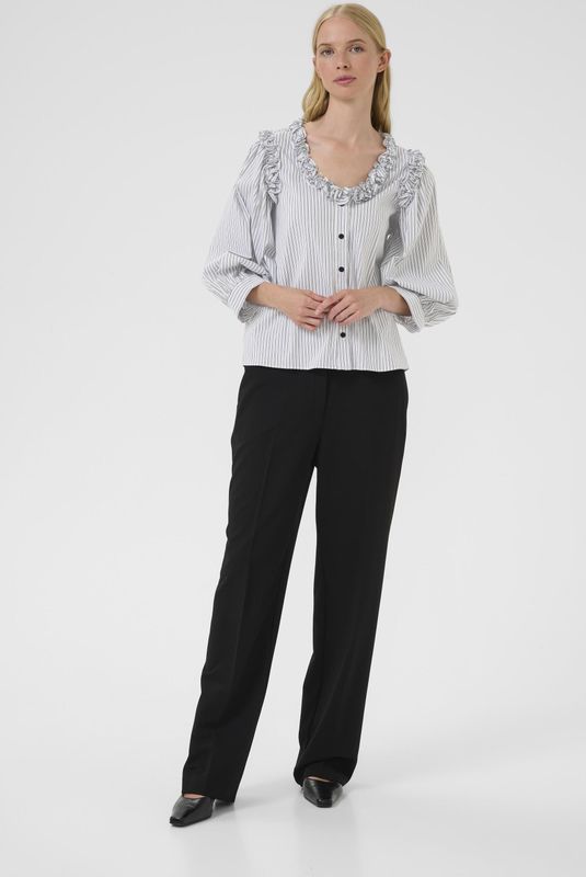 Karen by Simonsen, Dames, Blouses & Shirts, Veelkleurig, Maat: M Katoen,