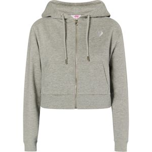 Mymo - Bijgesneden Hoodie - Grijs Melange - Dames