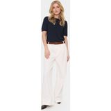 Saint Tropez - Knitwear - Blauw - 3/4 Mouwen - Ronde Hals