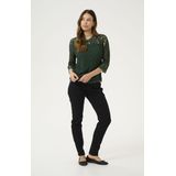 Blouse met korte mouwen Regular fit Sea Moss green