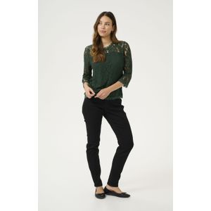 Blouse met korte mouwen Regular fit Sea Moss green