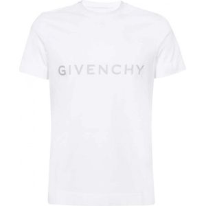 Givenchy reflecterend slim-fit T-shirt in wit