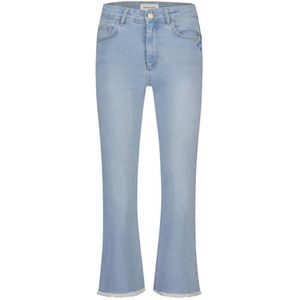 Fabienne Chapot cropped high waist flared jeans Lizzy  lichtblauw