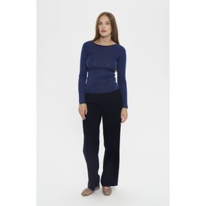 Saint Tropez, Dames, Tops, Blauw, Maat: L Wol,