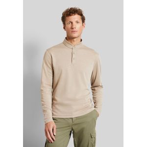 Bugatti Herren Polo met lange mouwen en opstaande kraag