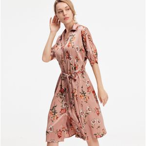 Shirtjurk met bloemenprint