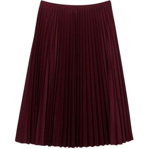 Lacoste Dames/Dames Vloeiend Geplooide Elastische Taille Rok (Bourgondië)