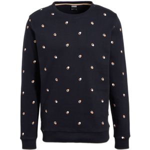 Kultivate Sweater Van Biologisch Katoen Dark Navy - Maat L