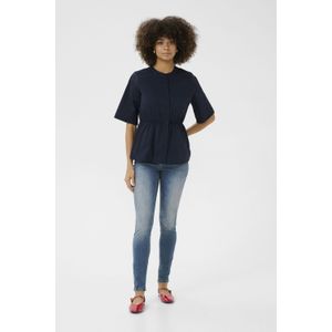 Korte mouwen shirt Feminine Blue Iris dark blue