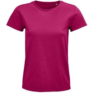 SOLS Dames/Dames Pioneer Organic T-shirt (Fuchsia)