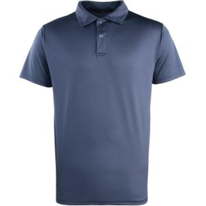 Premier Unisex Volwassen Coolchecker Piqué Poloshirt (Marine)