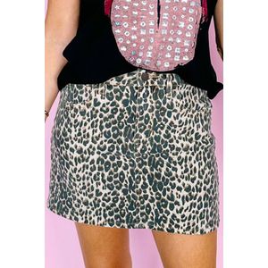 Luipaardprint Mini Rok