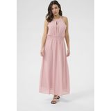 Kaffe - Kabelle Dress - Halternek Jurk - Roze - Geborduurde Details