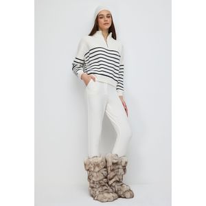 Gestreepte Trui met Ritsdetail