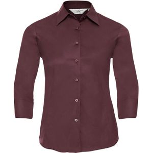 Russell Collection Dames/Dames Easy-Care 3/4 mouw shirt (Haven)