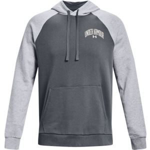 Under Armour UA Rival hoodie met kleurvlakken voor heren, grijs