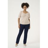 KAFFE Curve - Sissy - Damesblouse - V-hals - Lange Mouwen