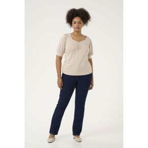 KAFFE Curve - Sissy - Damesblouse - V-hals - Lange Mouwen