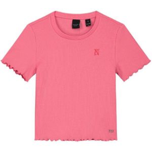 NIK&NIK T-shirt Lettuce met ruches roze
