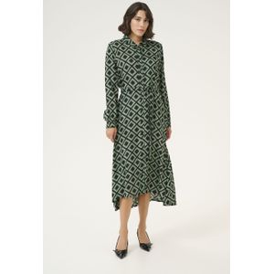 Jurk Relaxed fit black green