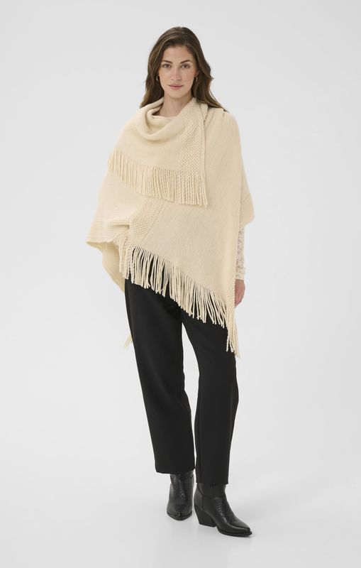 CRSivas - Gebreide Poncho - Beige