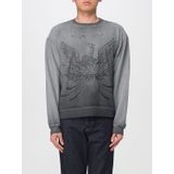 Diesel, Heren, Sweatshirts & Hoodies, Grijs, Maat: 3XL Leer,