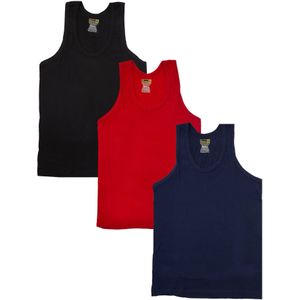 Enzo - Heren Vesten - 3 Pack - Katoen - Willekeurig Gekozen Kleuren