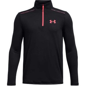 Under Armour Tech Quarter Zip Top voor kinderen (Zwart/roze)
