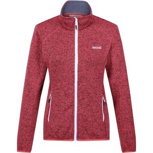 Regatta Dames/Dames Newhill Marl Full Zip Fleecejack (Mineraalrood/zegelgrijs)